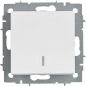 Выключатель 1-клавишный IEK СП BRITE BR-V10-1-10-K91 ВС10-1-1-БрАБ 10А с индикацией механизм арктич. Белый